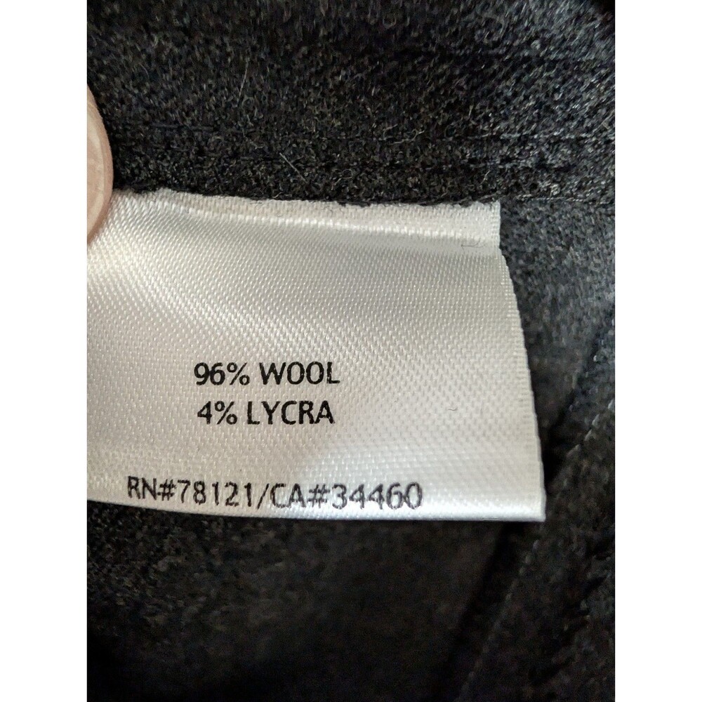 Eileen Fisher Large Gray Wool Spandex Pull On Tapered Pants Stretch Comfort L - Picture 8 of 11